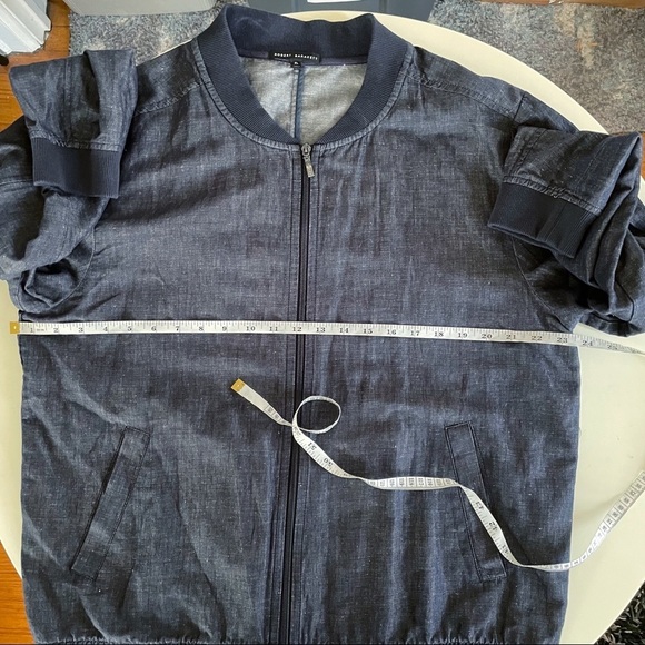 Robert Barakett Harrison Bomber Jacket Blue Men’s Size XL - Picture 3 of 9